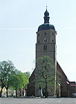 Foto der Aussenansicht der Paul Gerhardt Kirche in Luebben